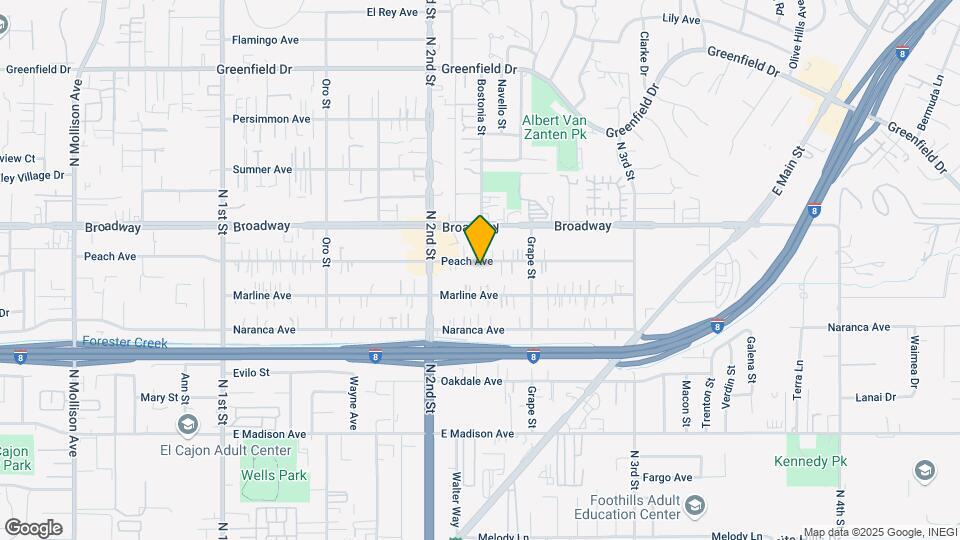 1349 Peach Ave Map and Location Details