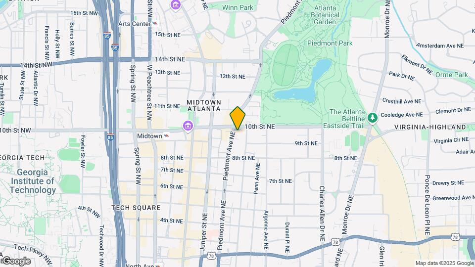 975 Piedmont Ave NE Map and Location Details