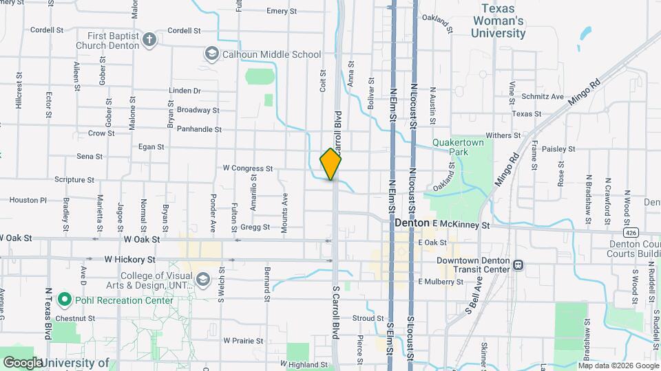 500 W Parkway St Map and Location Details