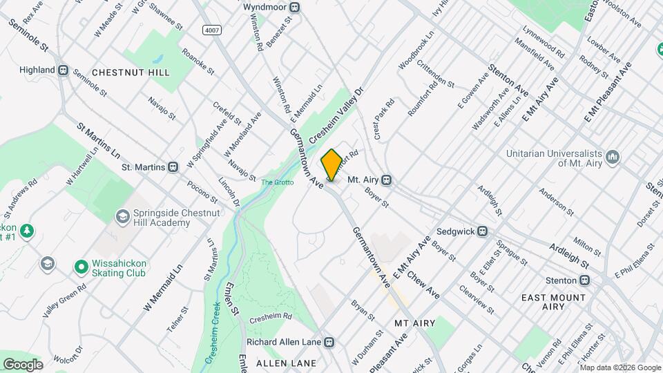 7525 Germantown Ave Map and Location Details