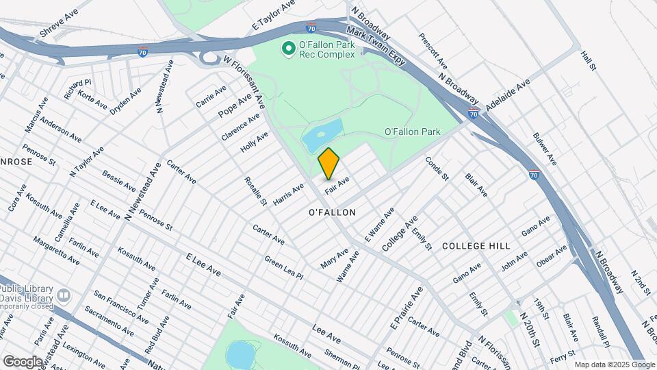 2141 E Fair Ave Mapa y Detalles de la Ubicación