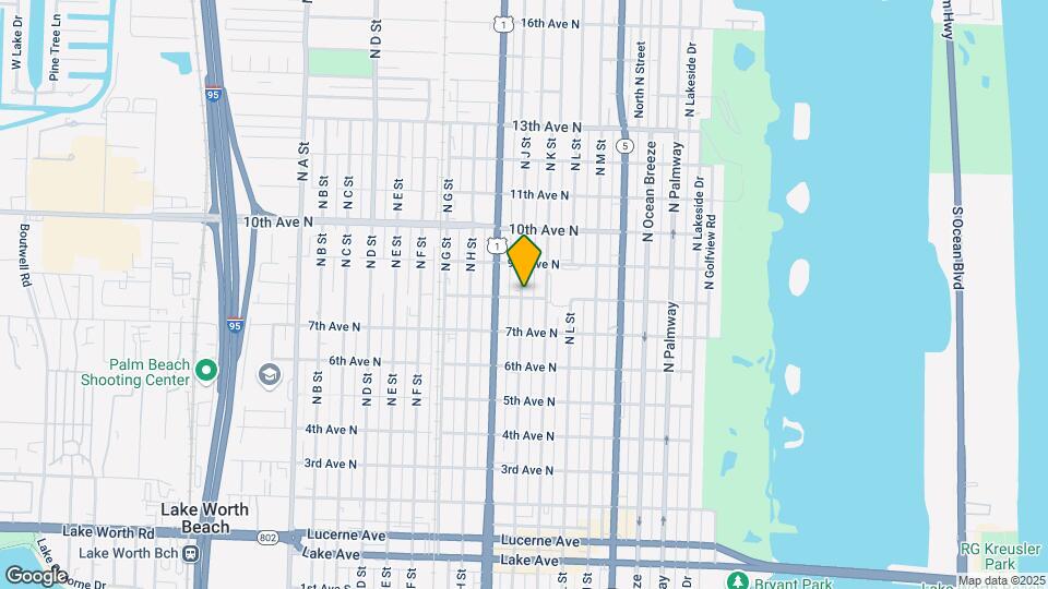 802 N J St Map and Location Details