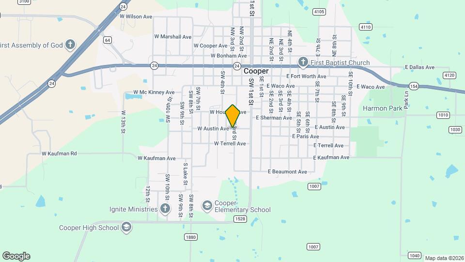 301 W Austin Ave Mapa y Detalles de la Ubicación