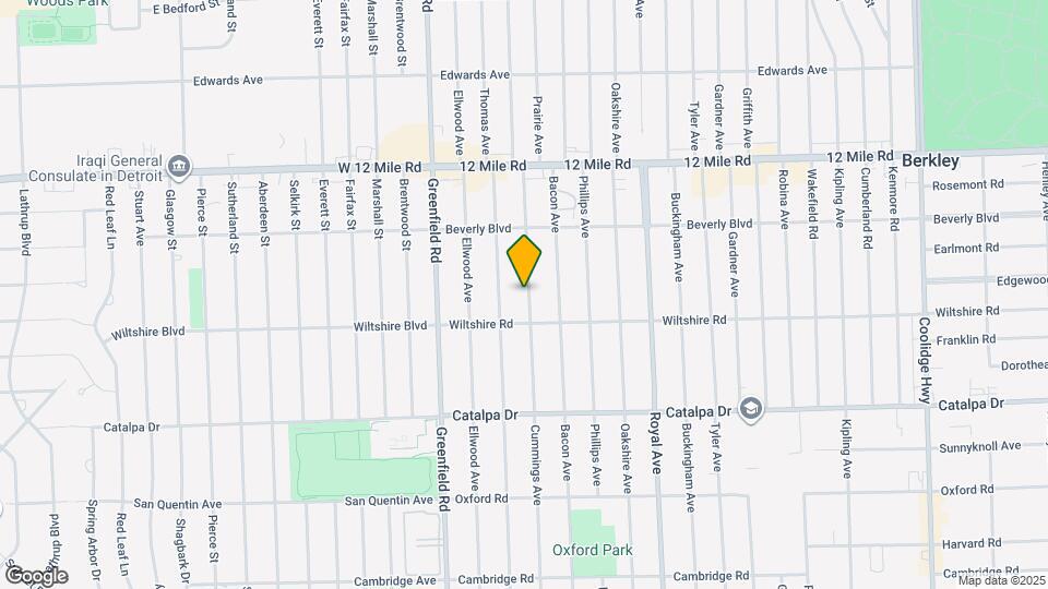 2989 Cummings Ave Map and Location Details