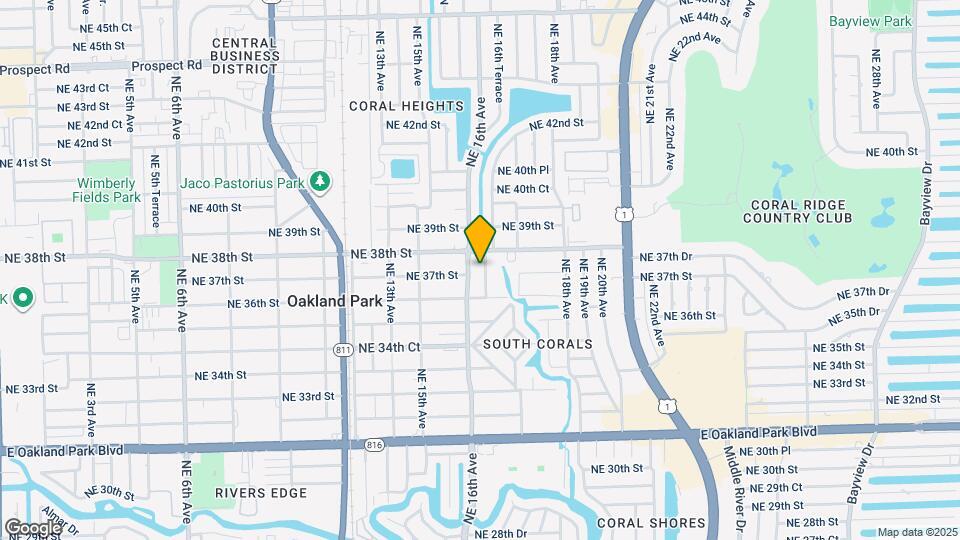 3721 NE 16th Ter Mapa y Detalles de la Ubicación