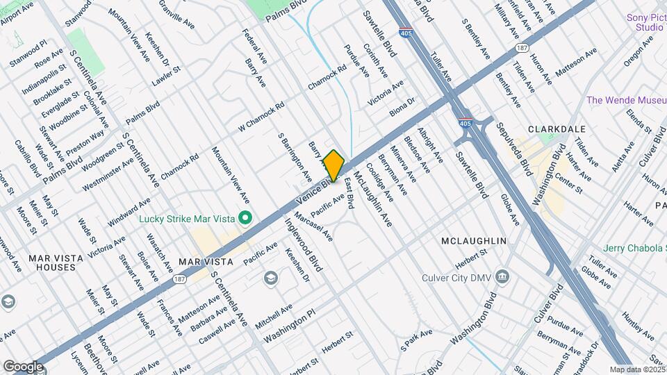 11822 Venice Blvd Map and Location Details