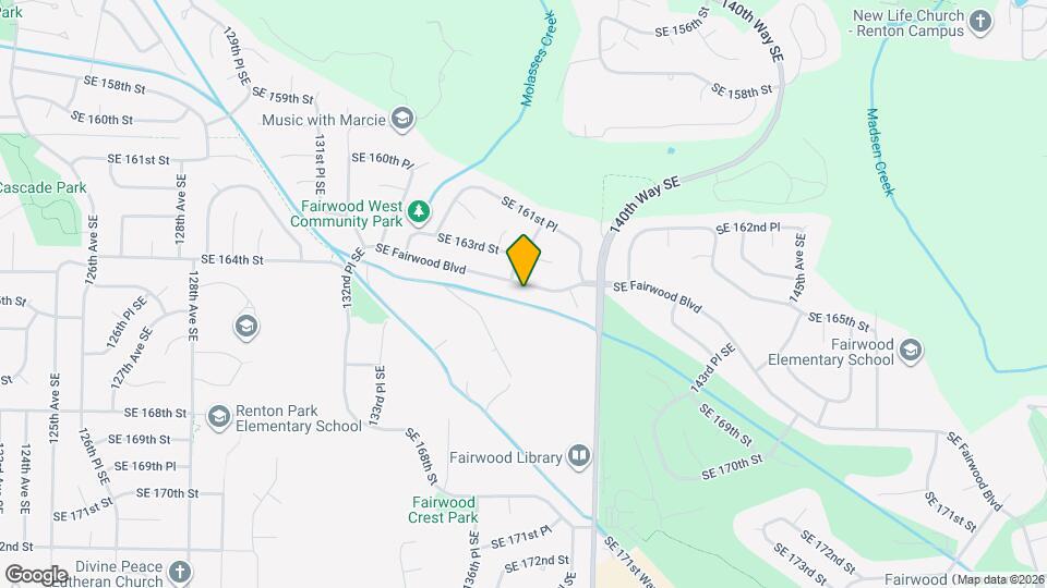13811 SE Fairwood Blvd Map and Location Details