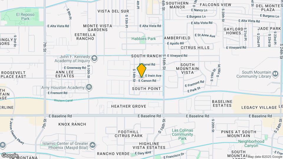 1422 E Carson Rd Map and Location Details