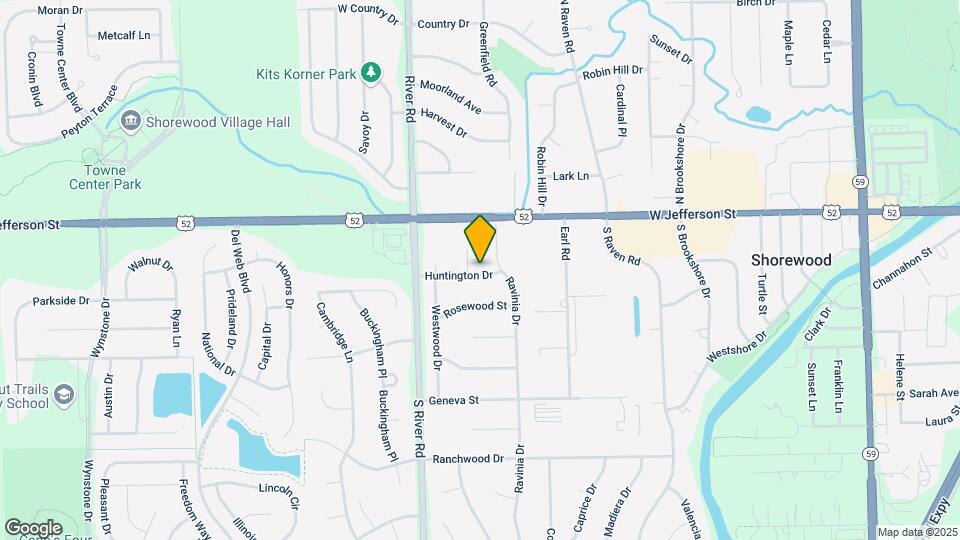1105 Huntington Dr Map and Location Details