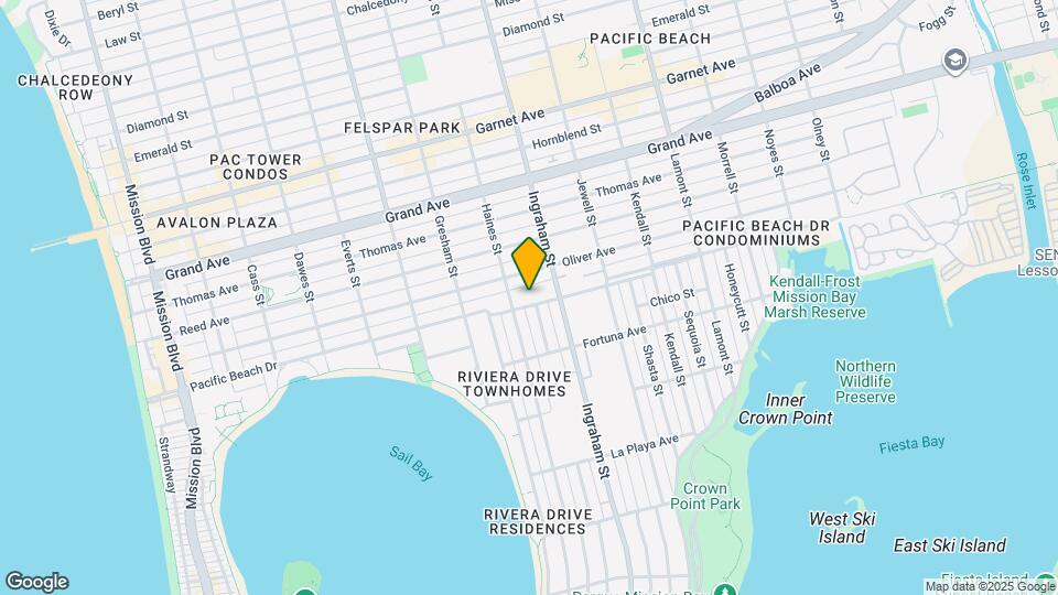 1530 Pacific Beach Dr Map and Location Details