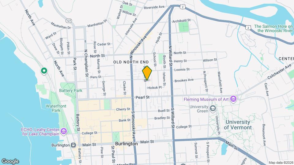 52 N Union St Map and Location Details