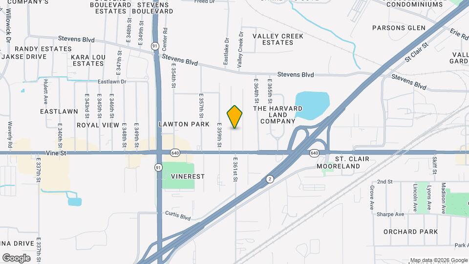 1323 E 360th St Map and Location Details