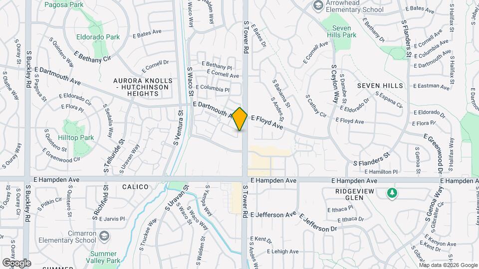 3258 S Zeno Ct Map and Location Details