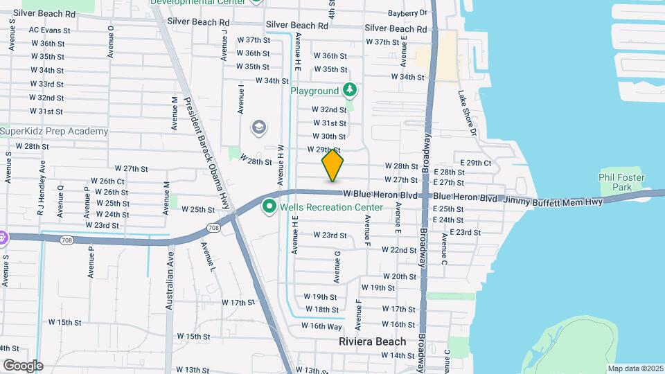 340 W Blue Heron Blvd Map and Location Details