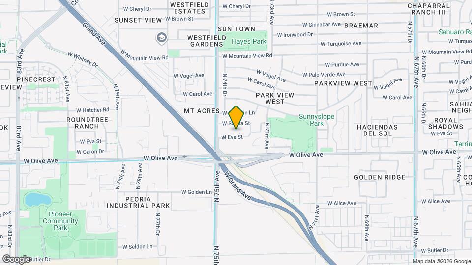 7418 W Eva St Map and Location Details