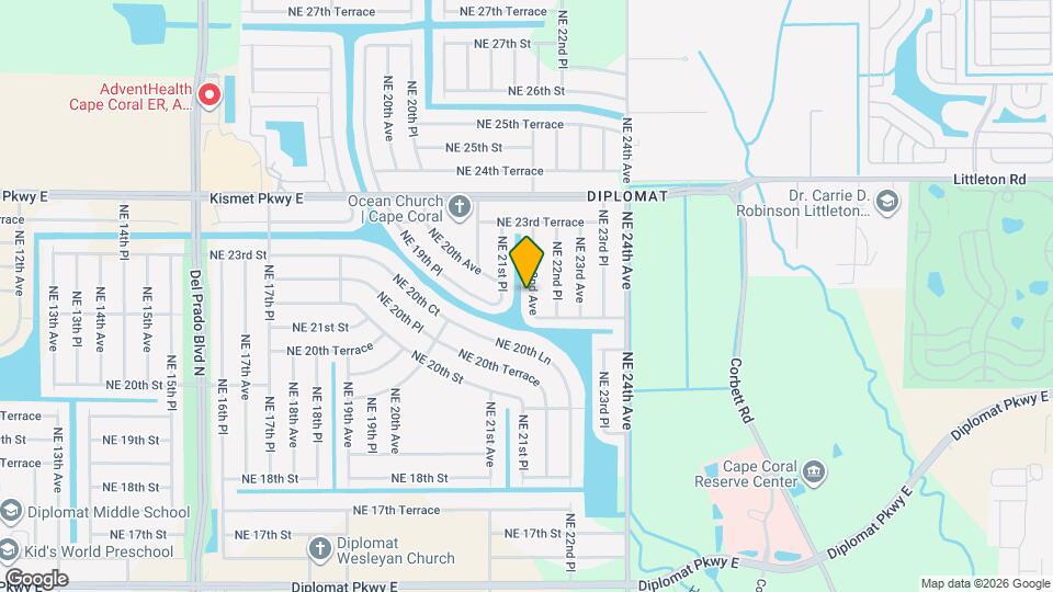 2116 NE 22nd Ave Map and Location Details