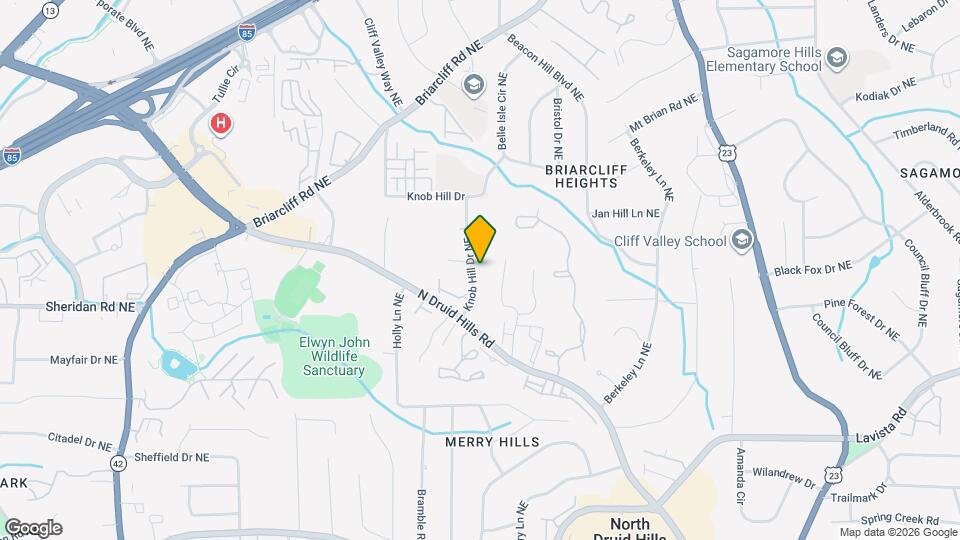 1543 Knob Hill Dr NE Map and Location Details