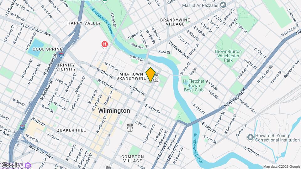 1309 N Walnut St Mapa y Detalles de la Ubicación