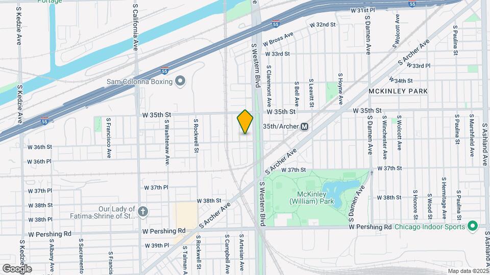 2416 W 36th St Map and Location Details