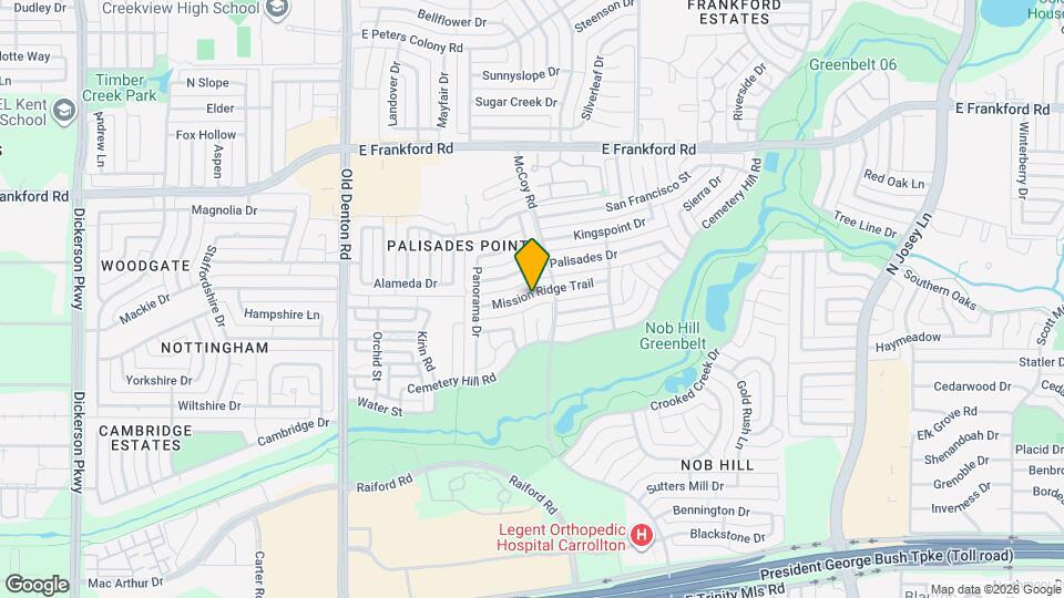 1520 Mission Ridge Trail Map and Location Details