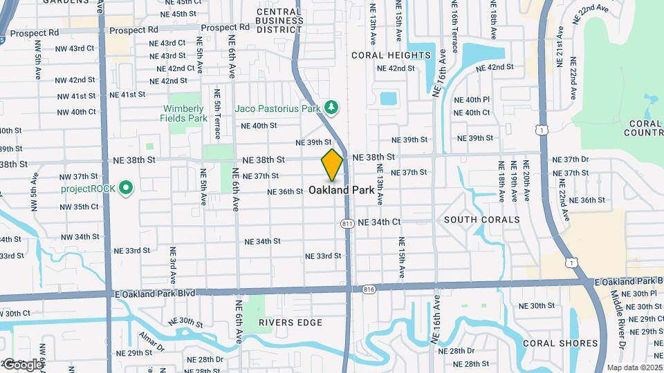 3621 NE 11th Ave Map and Location Details