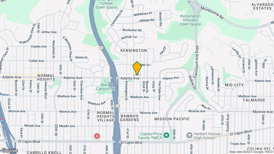 4142 Adams Ave Mapa y Detalles de la Ubicación