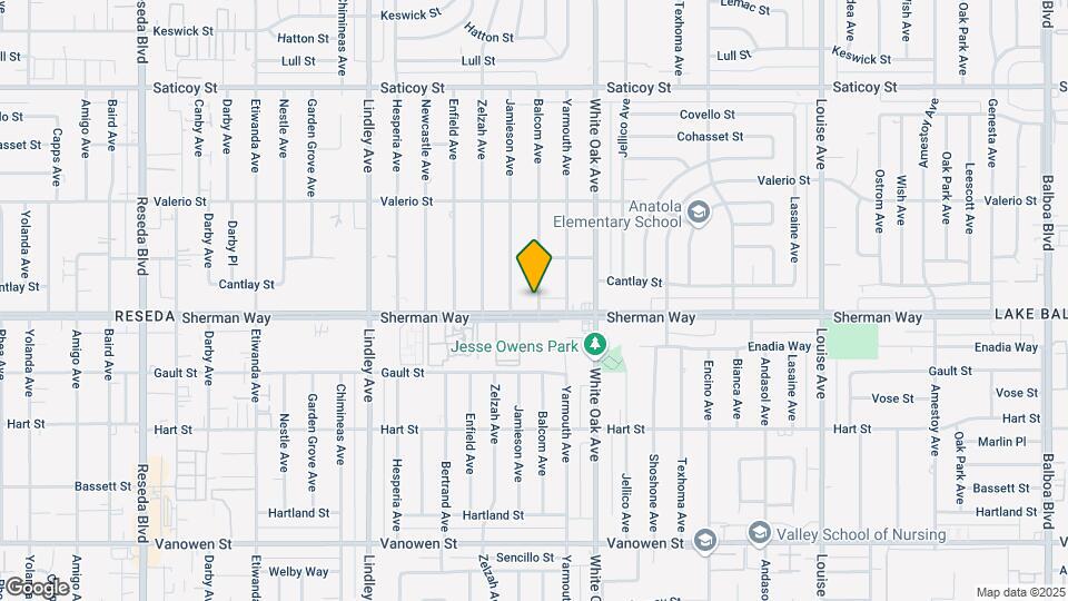17801 Sherman Way, Map and Location Details