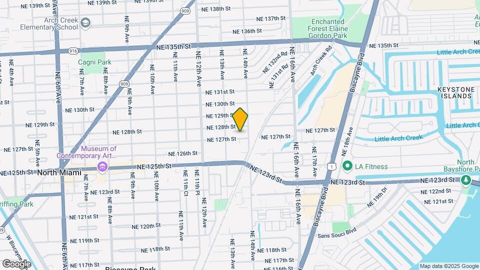 1345 NE 127th St Map and Location Details