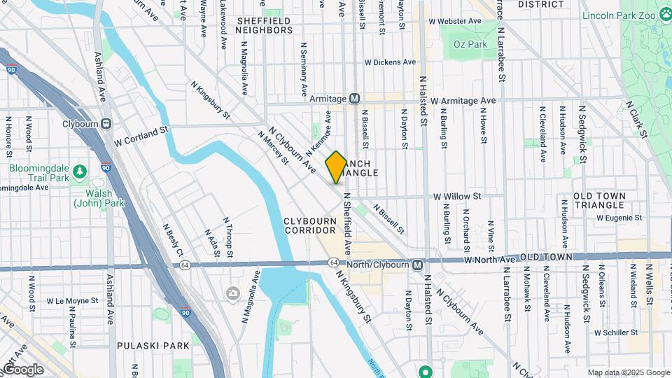1827 N Clybourn Ave Map and Location Details