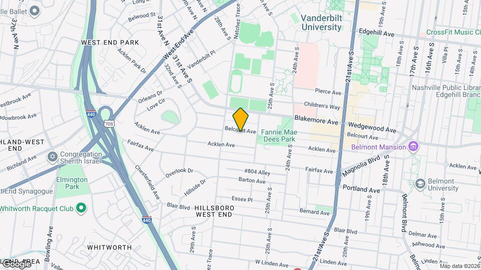 2615A Belcourt Ave Map and Location Details