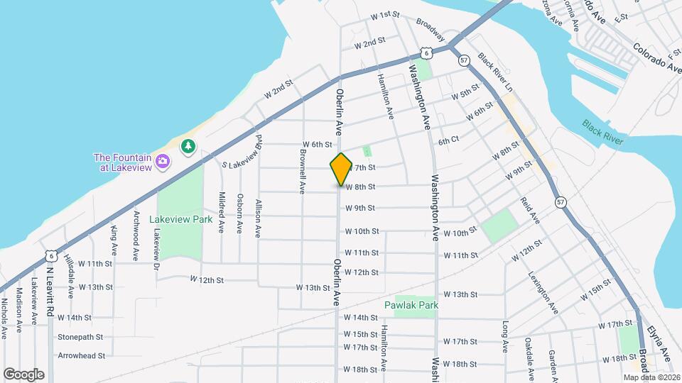 1185 W 8th St Map and Location Details