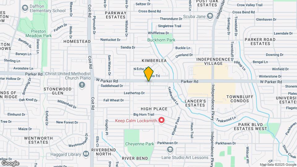 3601 Teakwood Ln Map and Location Details