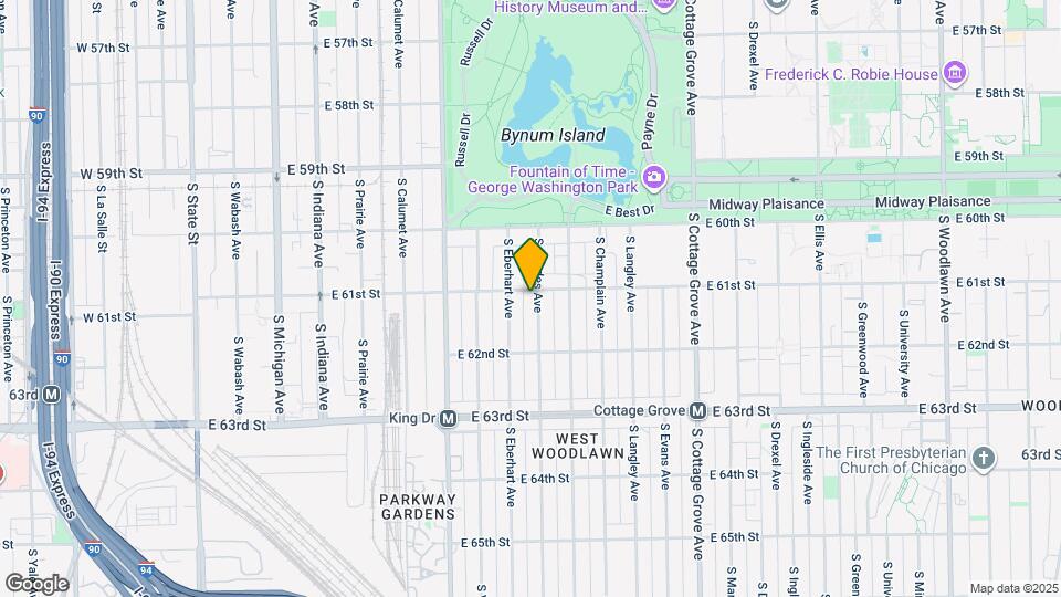 6108 S Rhodes Ave Map and Location Details