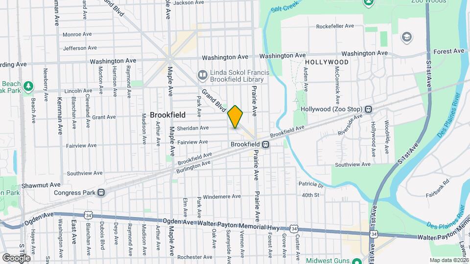 3727 Sunnyside Ave Map and Location Details