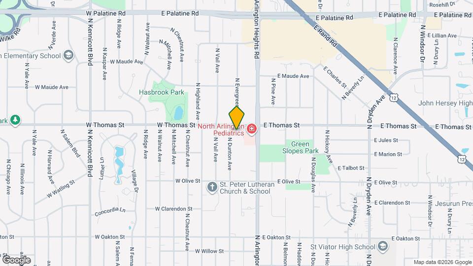 1440 N Evergreen Ave, Unit 1c Map and Location Details