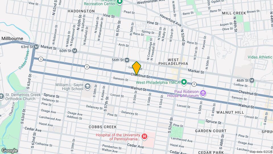 106 S 55th St Mapa y Detalles de la Ubicación