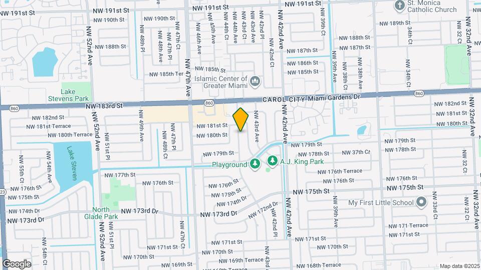 18001 NW 44th Ave Map and Location Details