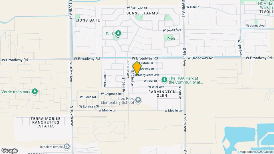 10229 W Marguerite Ave Map and Location Details