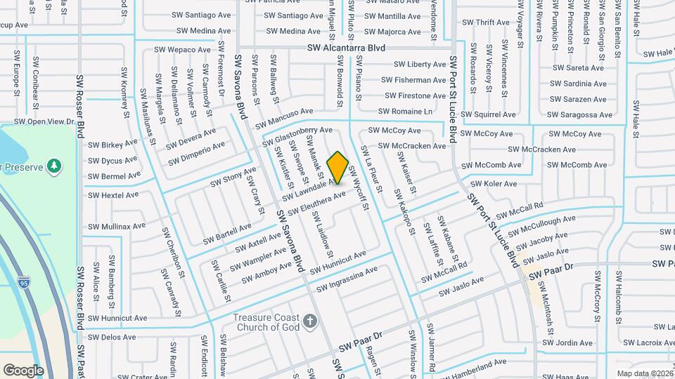 1133 SW Eleuthera Ave Map and Location Details