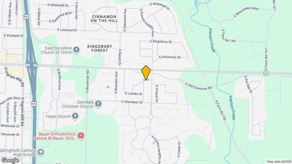 1868 S White Oak Ave, Unit Unit C Map and Location Details