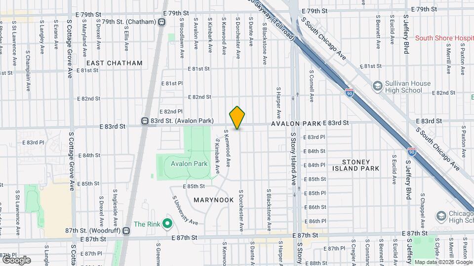 8318 S Dorchester Ave, Unit SFH Map and Location Details