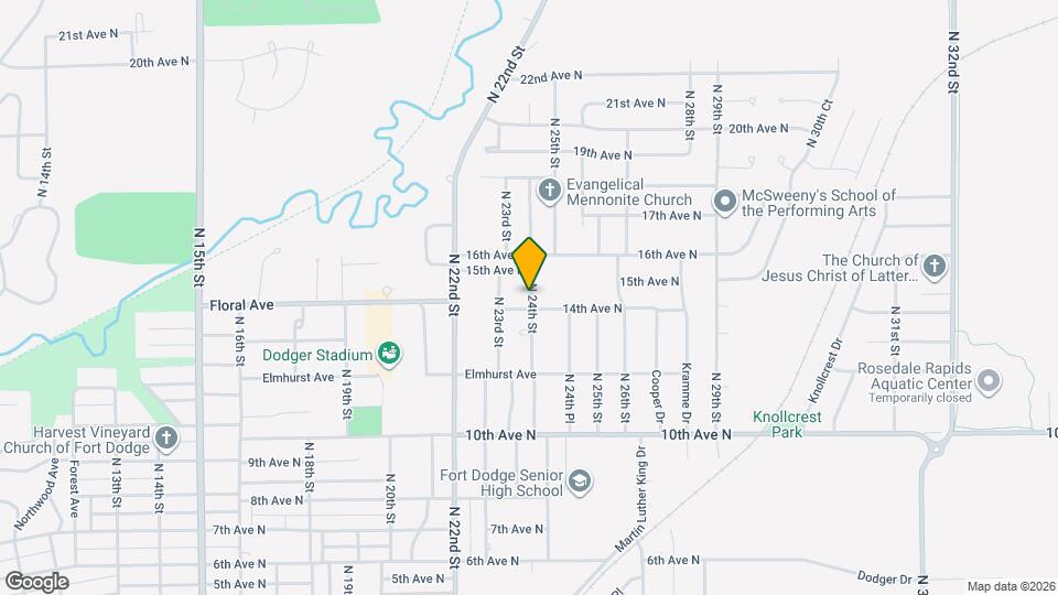 1408 N 24th St Map and Location Details