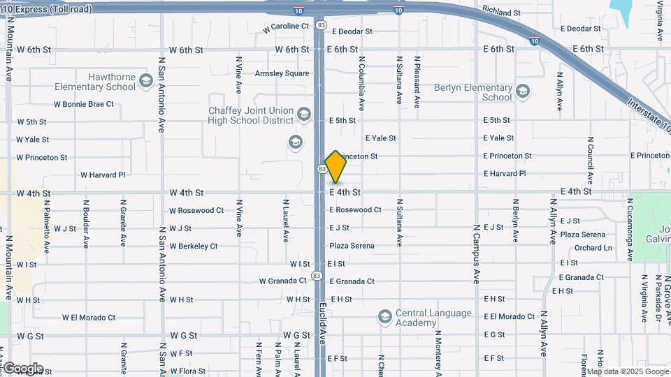 115 E 4th St Map and Location Details