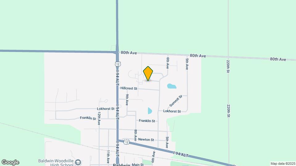 710 Hillcrest St Map and Location Details