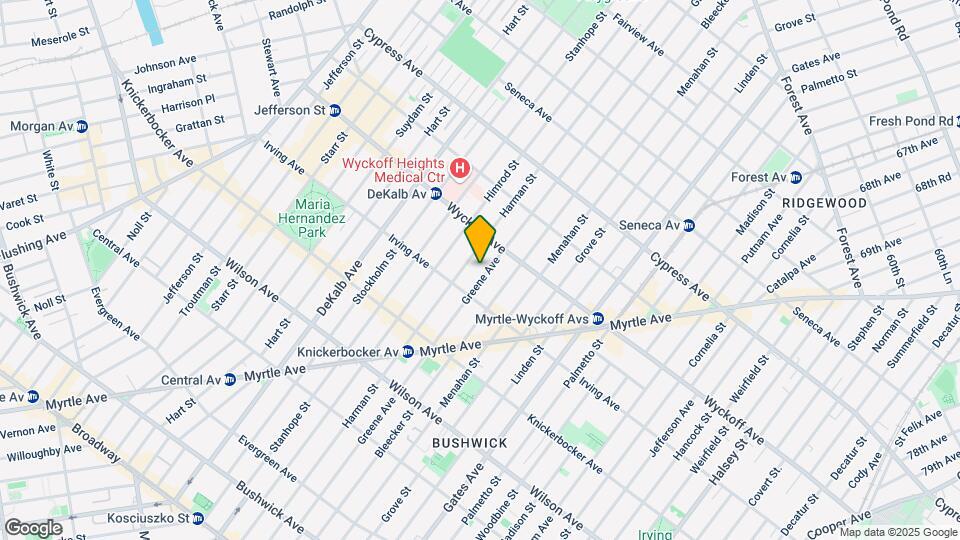 1409 Greene Ave Mapa y Detalles de la Ubicación