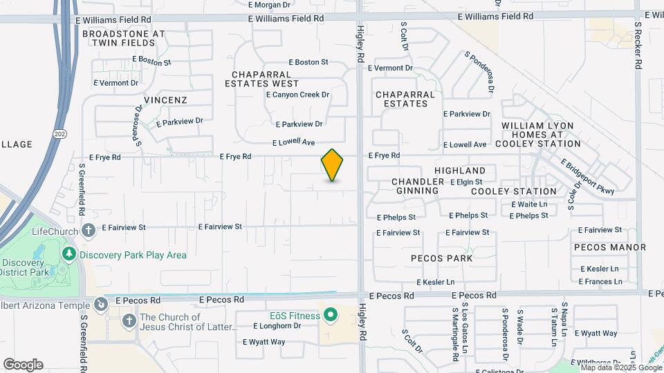16718 E Elgin St Map and Location Details