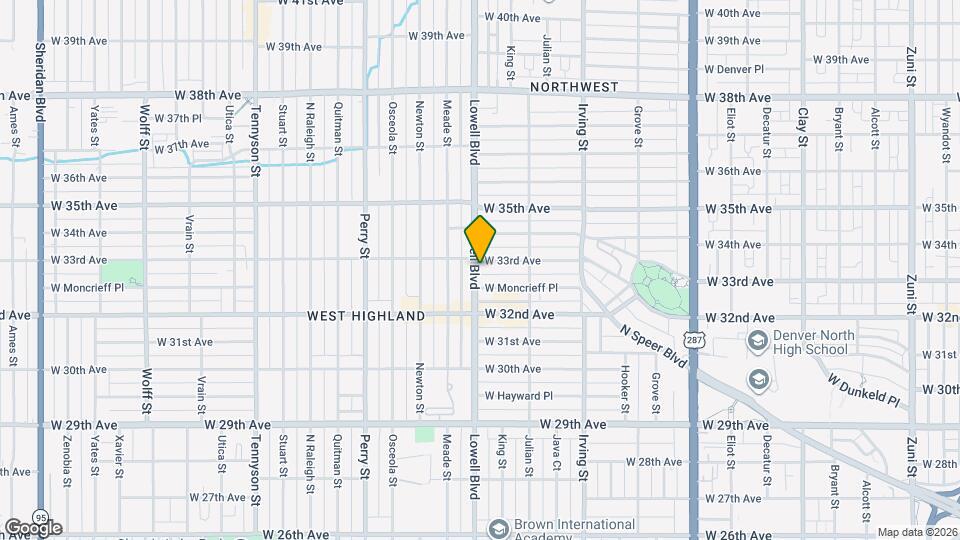 3490 W 33rd Ave Map and Location Details