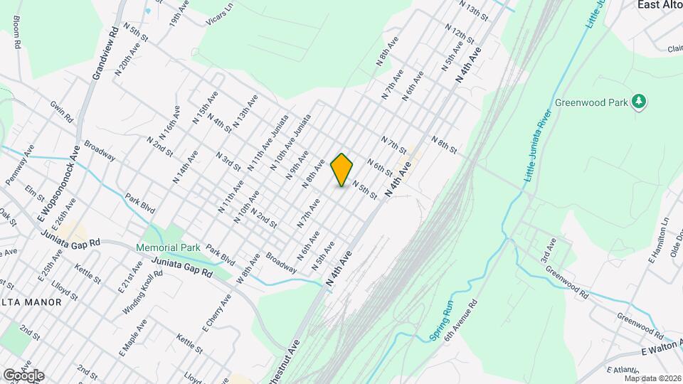 413-415-415 N 6th Ave Map and Location Details