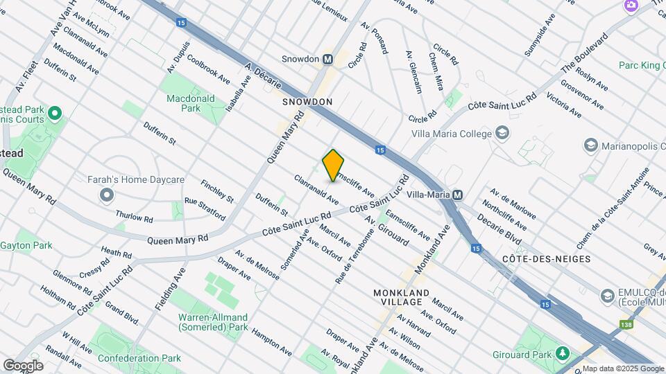 5488 Avonmore Av Map and Location Details