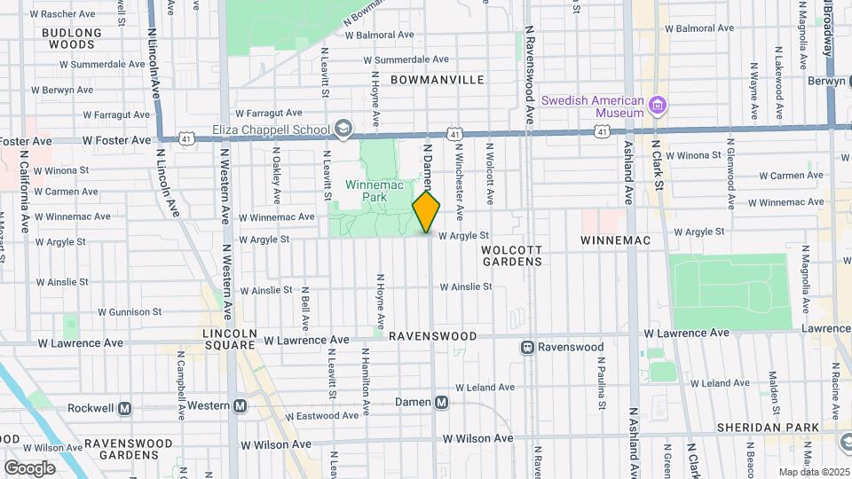 4958 N Damen Ave Mapa y Detalles de la Ubicación